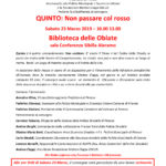 QUINTO: Non passare col rosso Convegno a Firenze in memoria di Matteo Ciappi